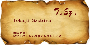 Tokaji Szabina névjegykártya